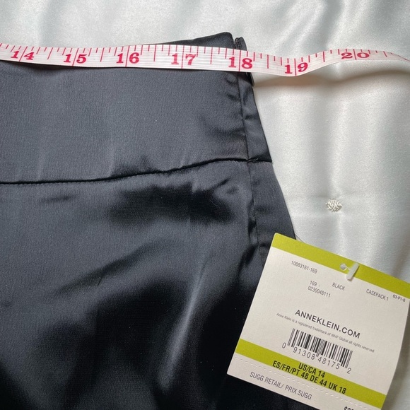 Anne Klein black high rise wide leg pants sz 14 - Picture 7 of 11